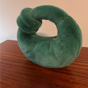 Fuzzy JW Pei Green Handbag